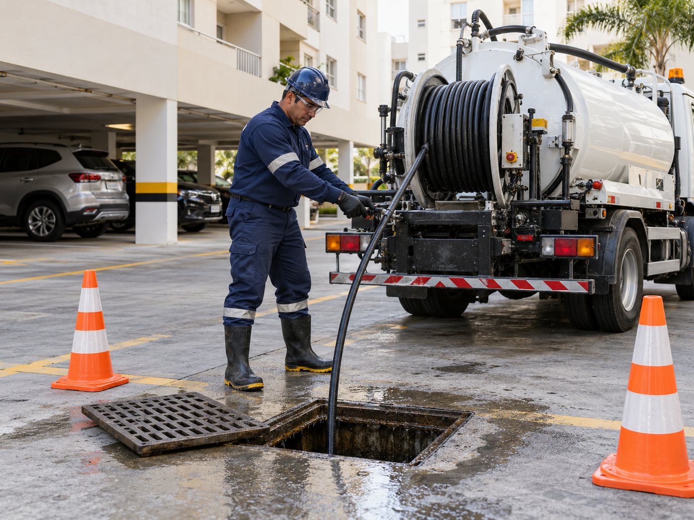 Hidrojateamento Industrial e de Condomínio